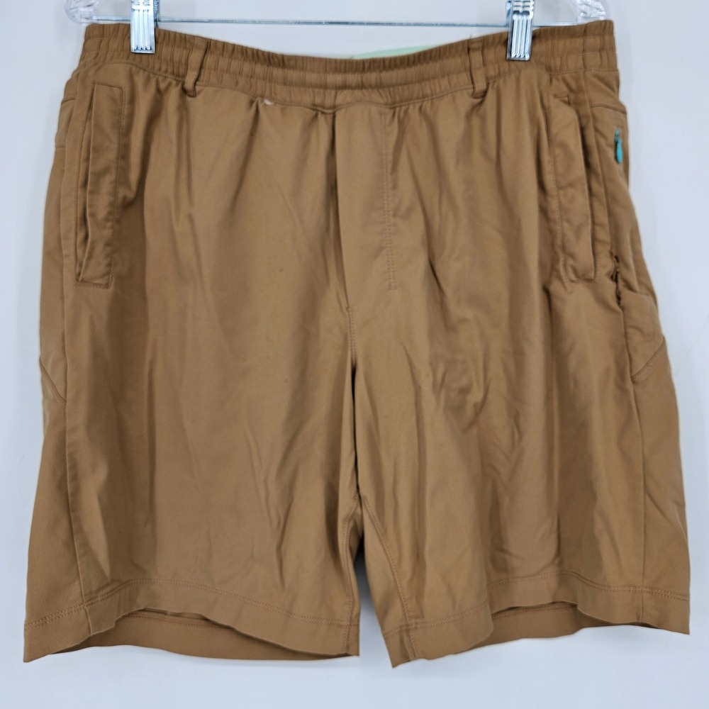 Birddogs Shorts Mens XXL Tan Brown Boom For Your Boomstick Lined Performance